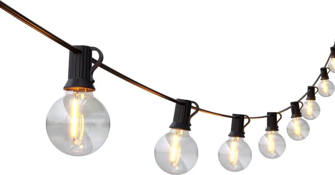 Calex Lichtsnoer 30m Warm Wit - 74 Lichtpunten - Goudkleurig