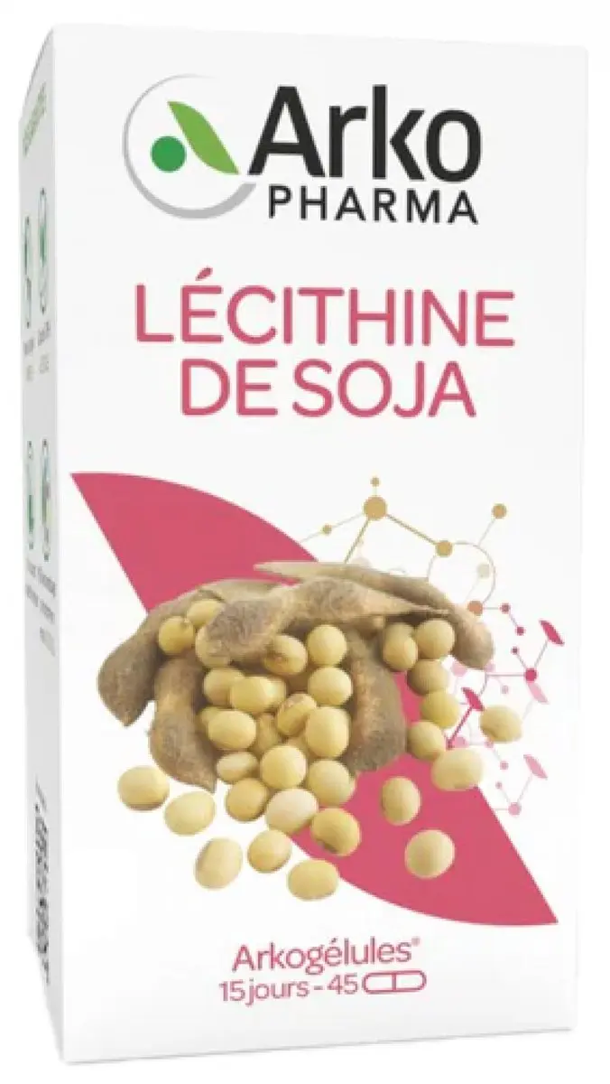 Arkopharma Arkogélules Lecithine de Soja 45 Capsules