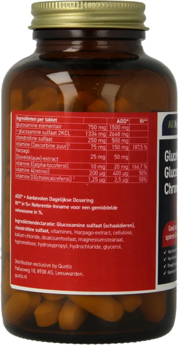 All Natural GlucoMax Glucosamine & Chondroitine 120 Tabletten