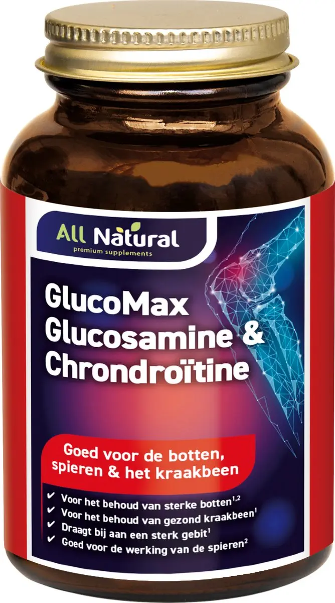 All Natural GlucoMax Glucosamine & Chondroitine 120 Tabletten