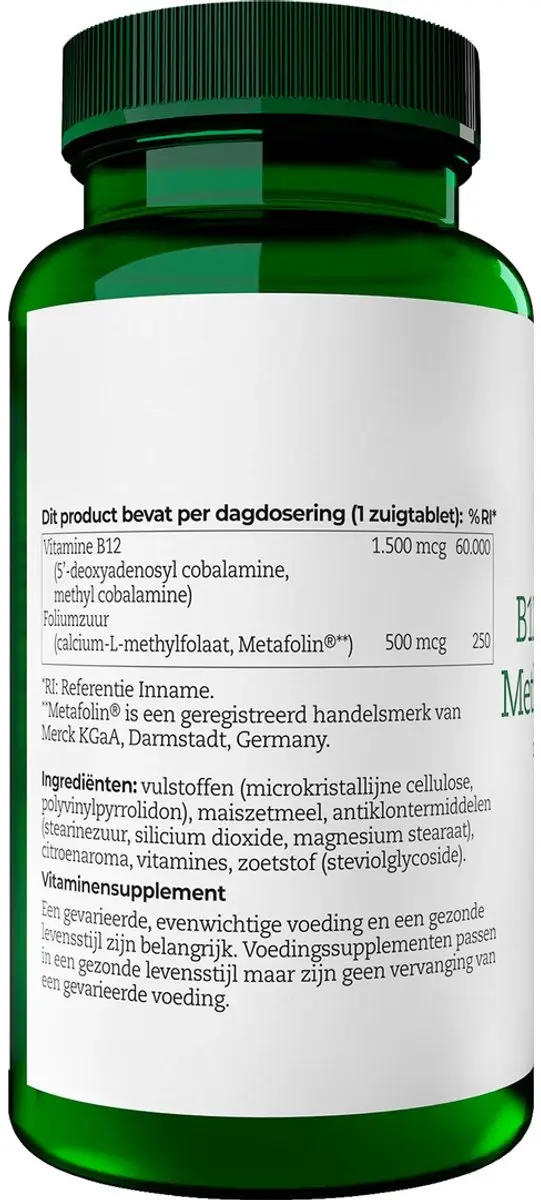 AOV Adenosyl- & Methylcobalamine 120 Zuigtabletten