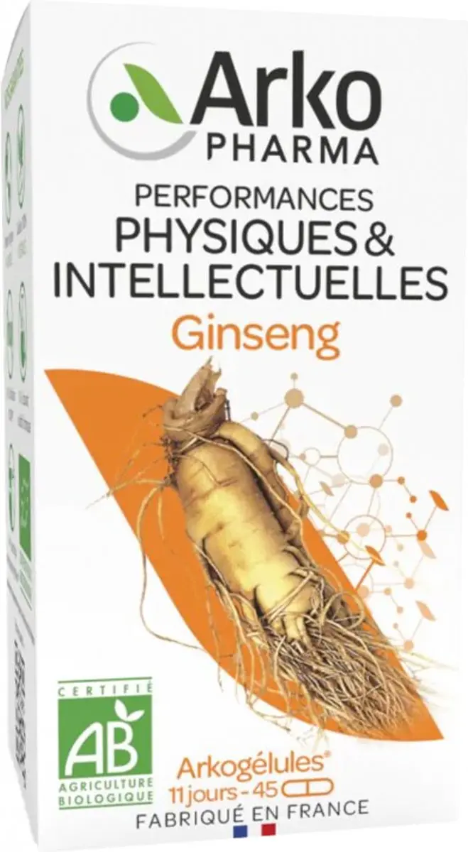 Arkopharma Ginseng Bio 60 Capsules - 15 Dagen