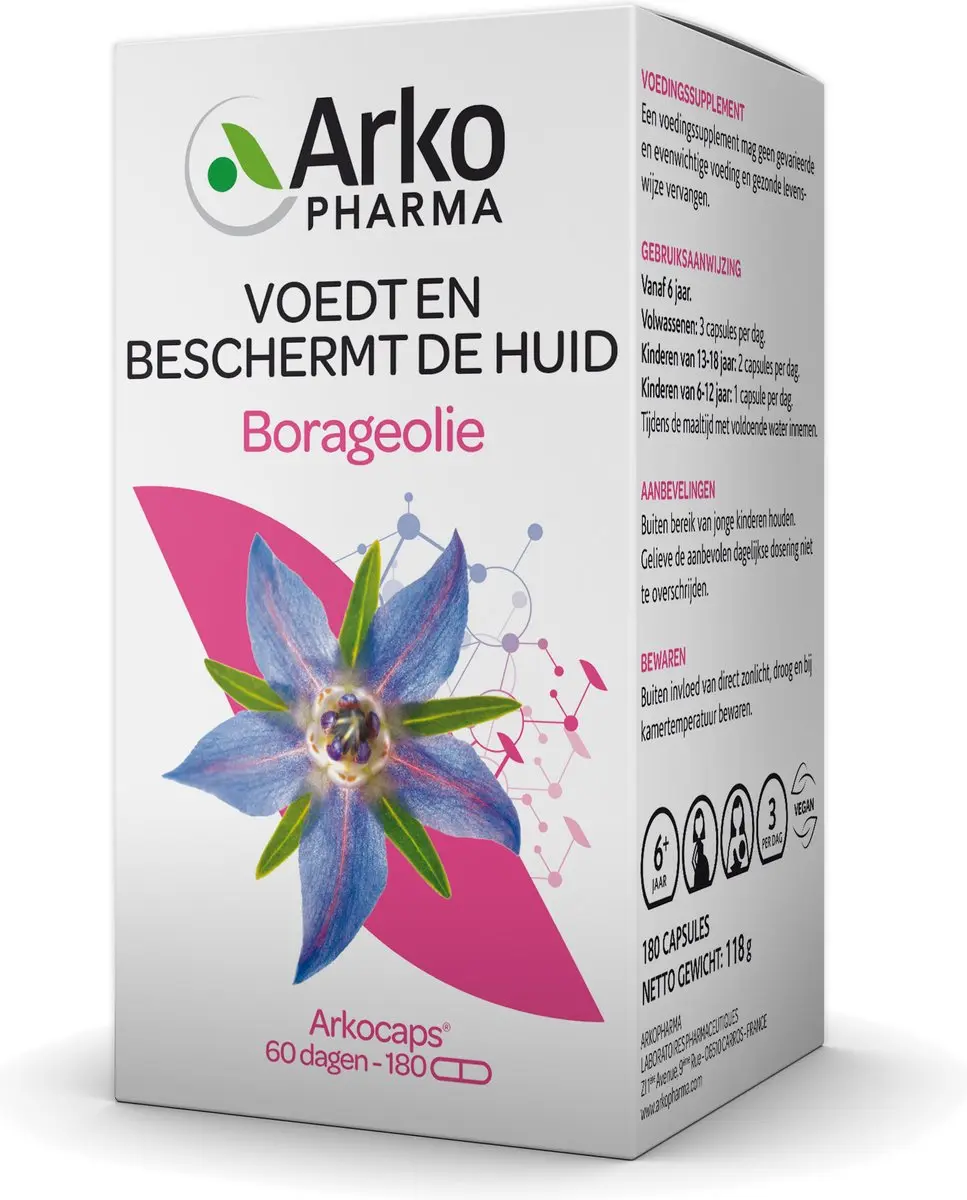 Arkopharma Borage Olie 180 Capsules