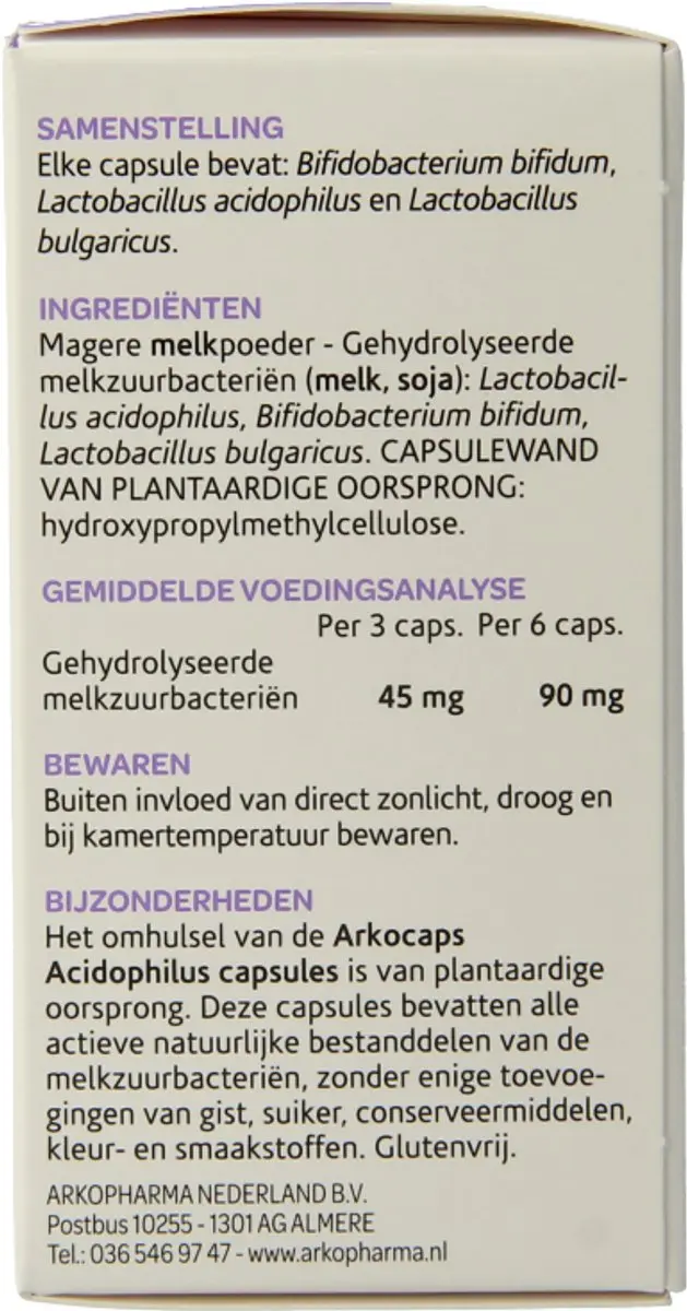 Arkopharma Acidophilus Complex 45 Stuks