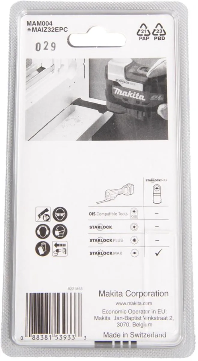 Makita Invalzaagblad B-66438 - Oscillerend - Hout