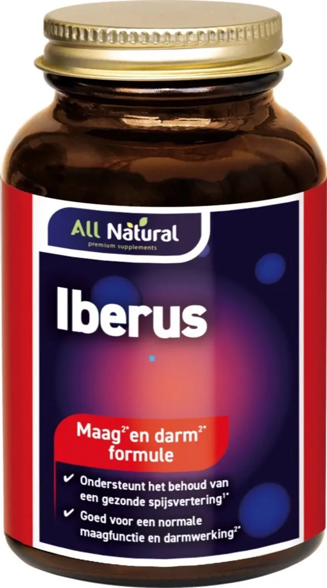 All Natural Iberus Maag Darm Formule 60 Vegetarische Capsules