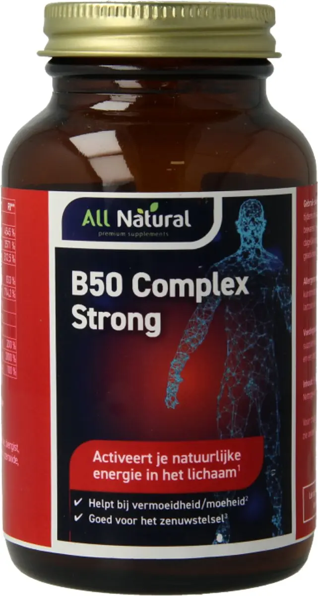 All Natural Vitamine B50 Complex 60 Capsules