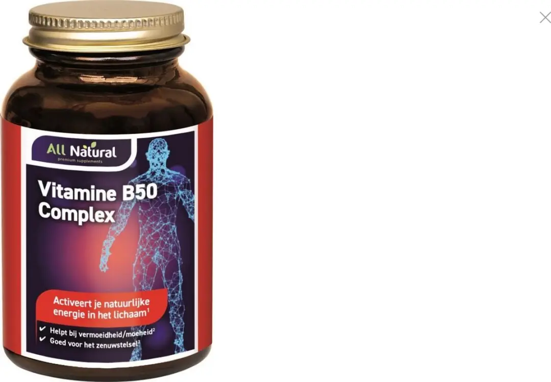 All Natural Vitamine B50 Complex 60 Capsules