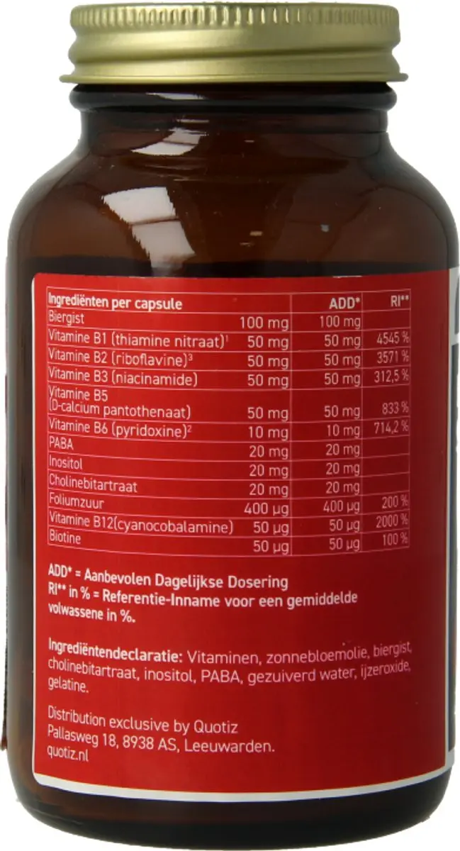 All Natural Vitamine B50 Complex 60 Capsules