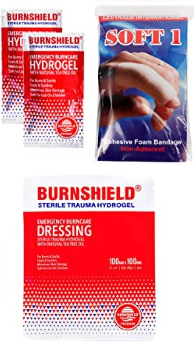 Burnshield Mini Burnkit - 4 Stuks (2x10ml Gel + 2x20ml Kompres)