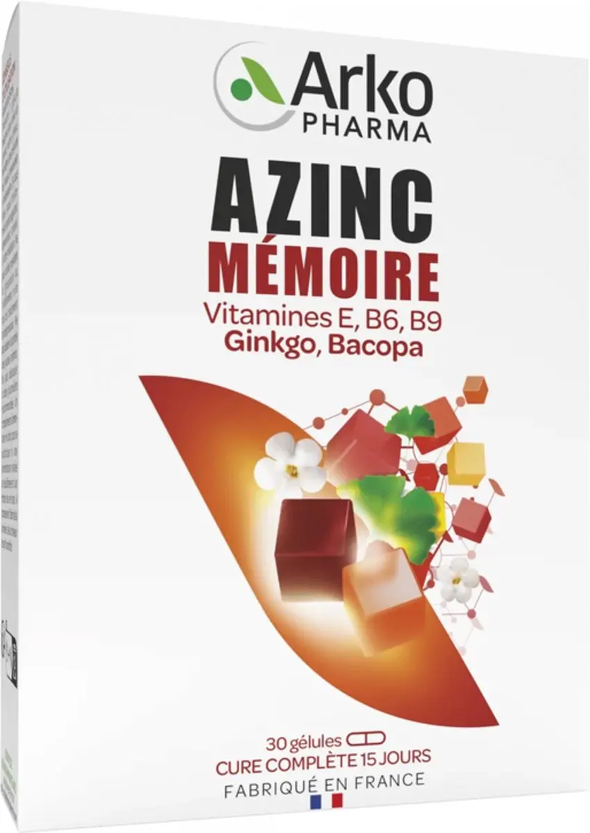 Arkopharma Azinc Memory 30 Capsules