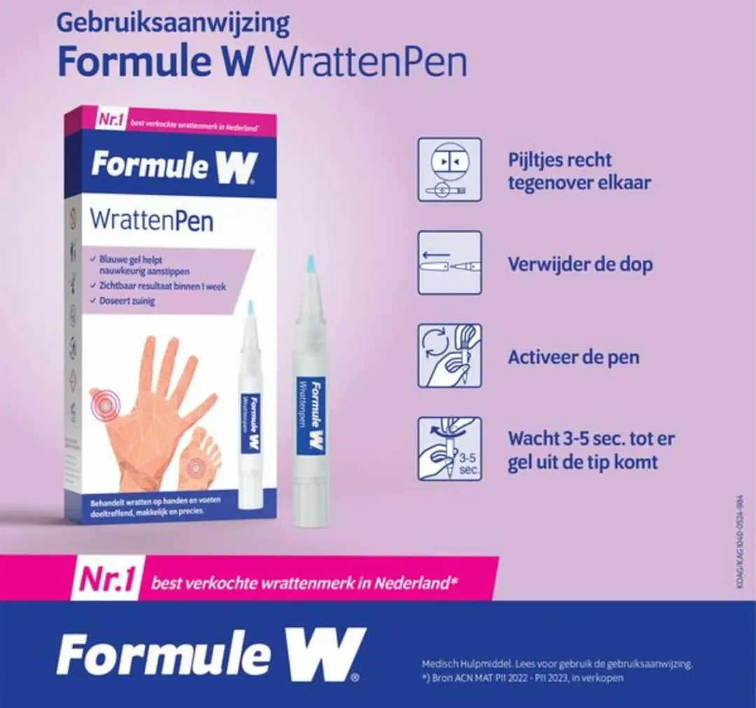 Formule W Wrattenpen TCA-Active Gel - 6 Stuks