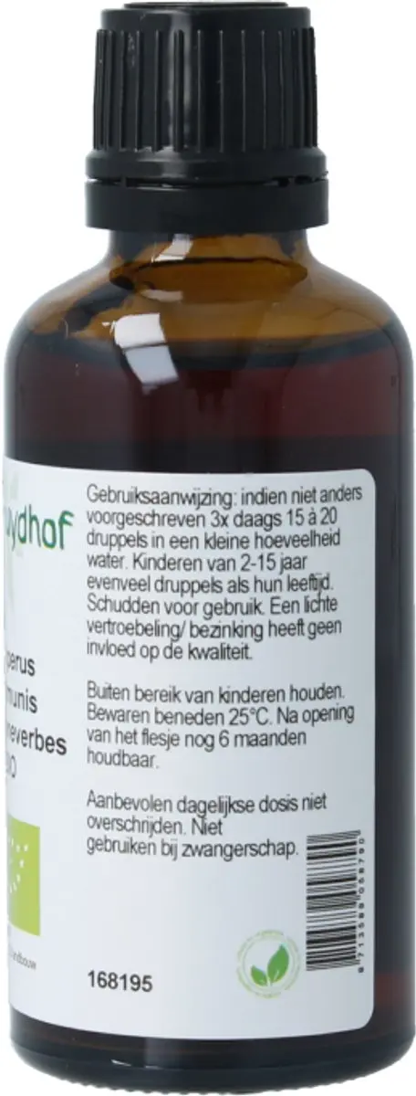Cruydhof Juniperus communis Jeneverbes Tinctuur Bio 50ml