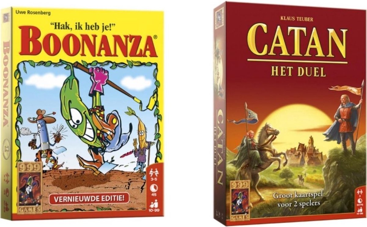 Spellenbundel - Kaartspellen - 2 Stuks - Boonanza & Catan: Het Duel