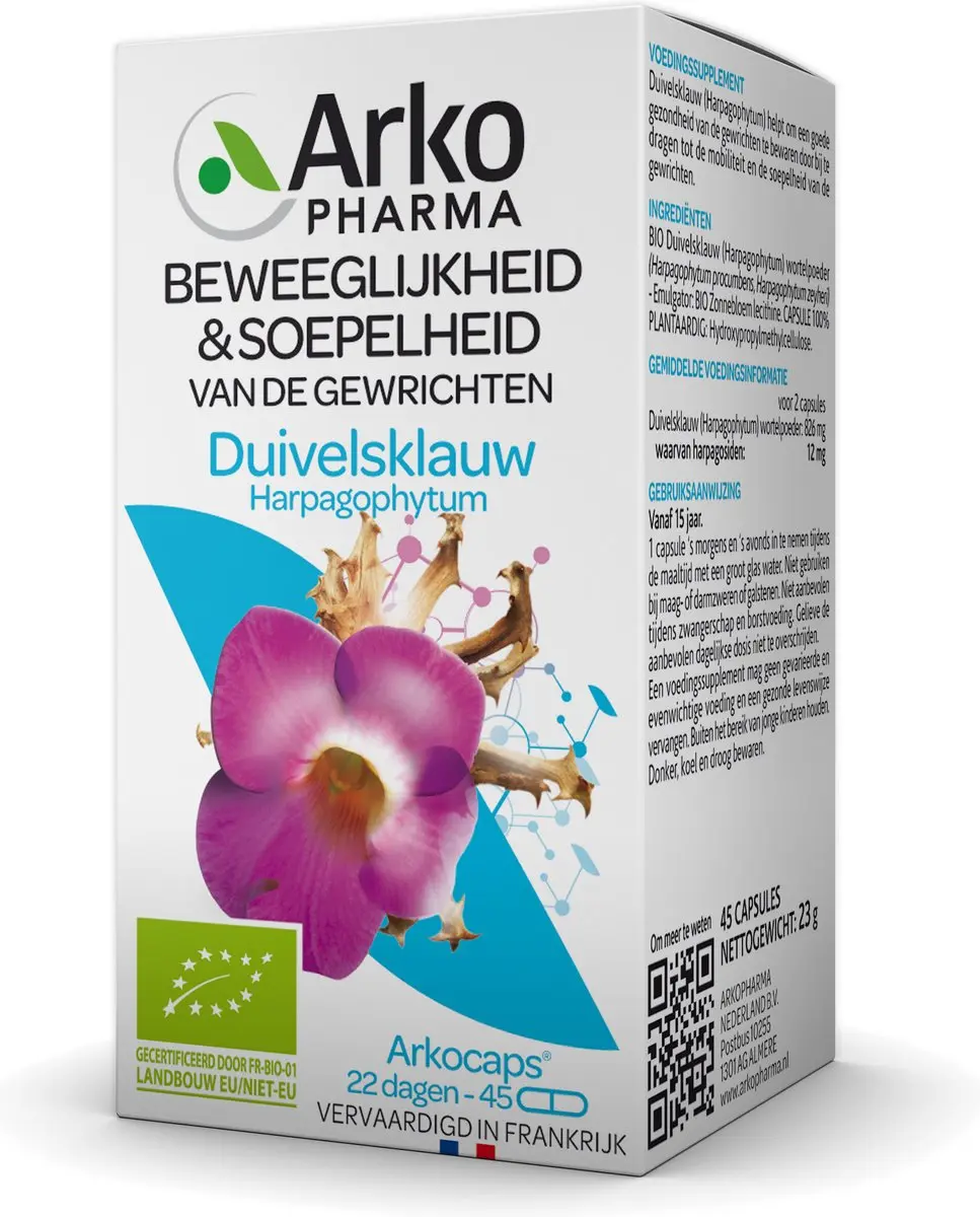Arkocaps Duivelsklauw Voedingssupplement 45 Capsules