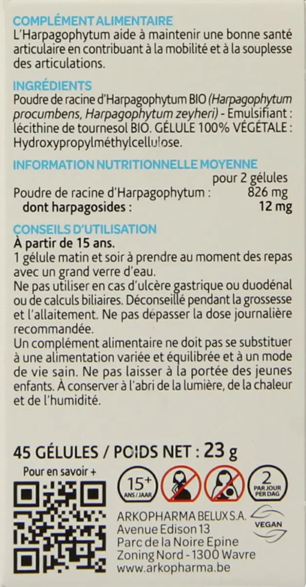 Arkocaps Duivelsklauw Voedingssupplement 45 Capsules