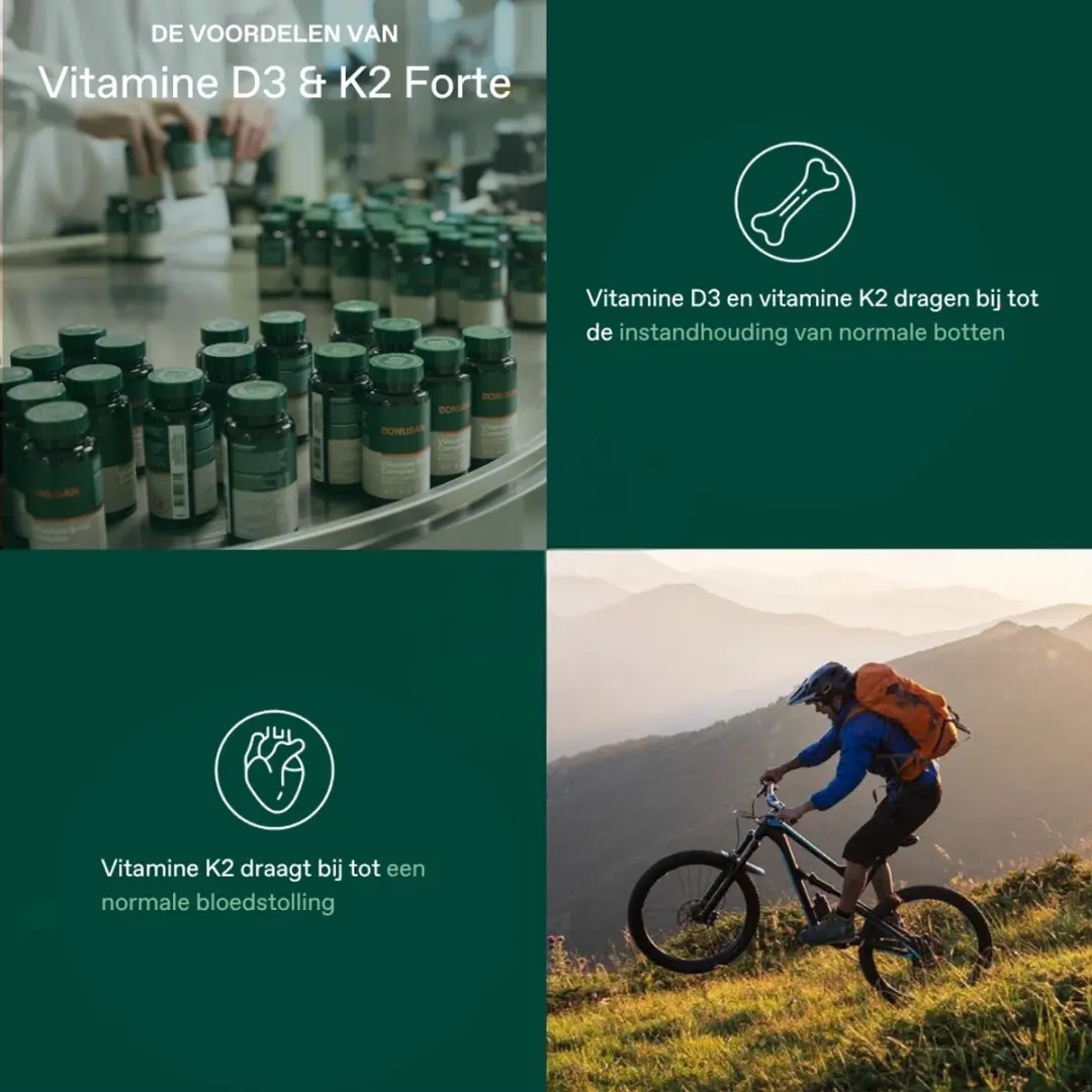 Bonvita Vitamine D3 & K2 Forte Softgels 60 Stuks - 60ml