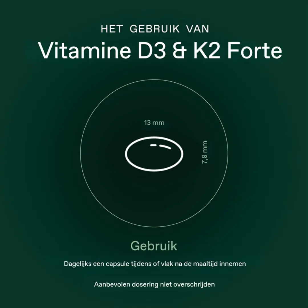 Bonvita Vitamine D3 & K2 Forte Softgels 60 Stuks - 60ml