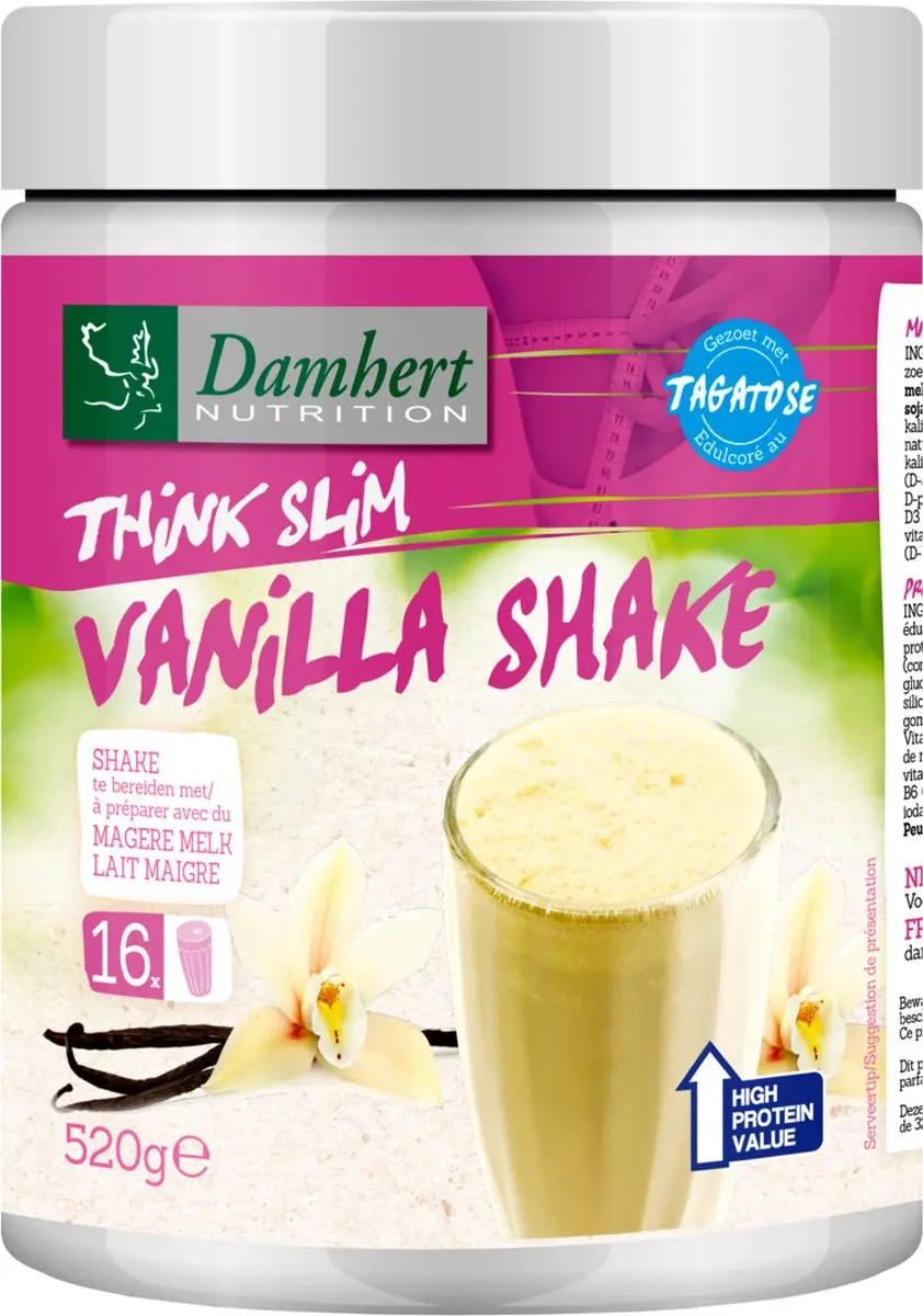 Damhert Maaltijdshake Vanille 520g