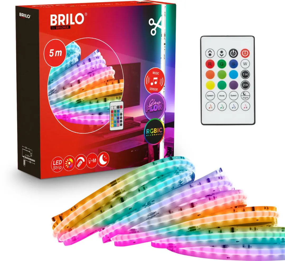 Briloner Cob LED Strip 5m