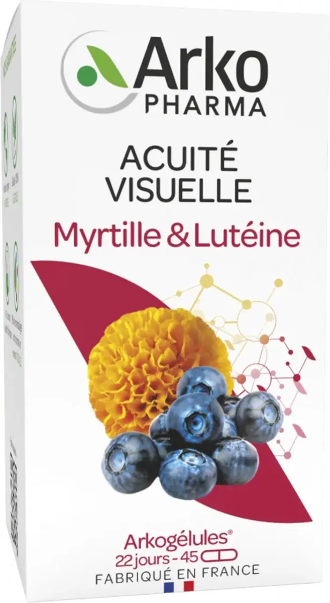 Arkopharma Arkogélules Myrtille & Lutéine 45 Capsules