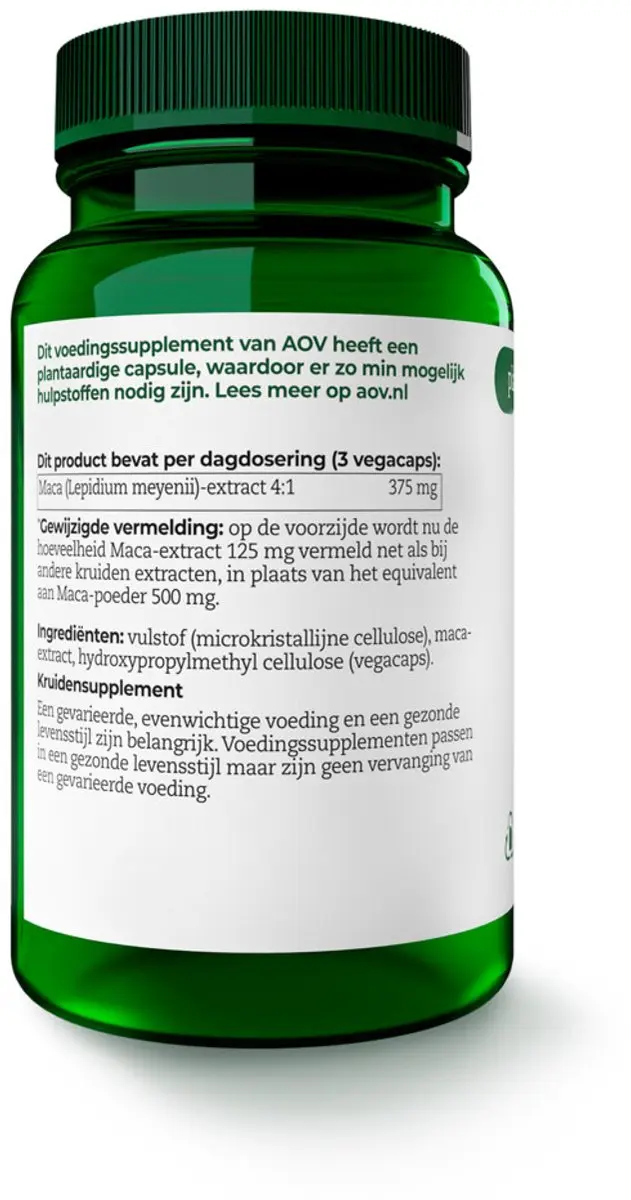 AOV Maca 120g Voordeelverpakking - 2x60 Vegacapsules