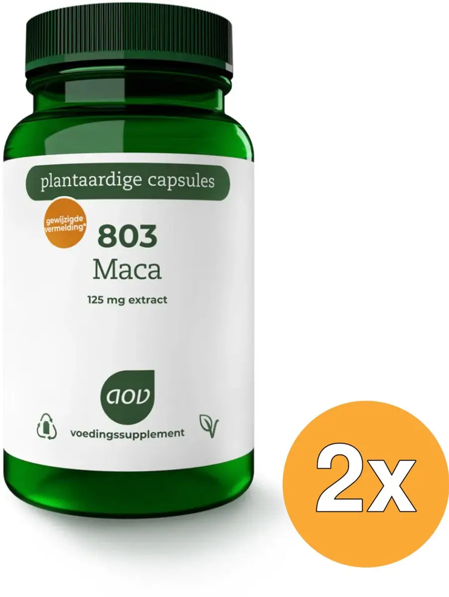 AOV Maca 120g Voordeelverpakking - 2x60 Vegacapsules