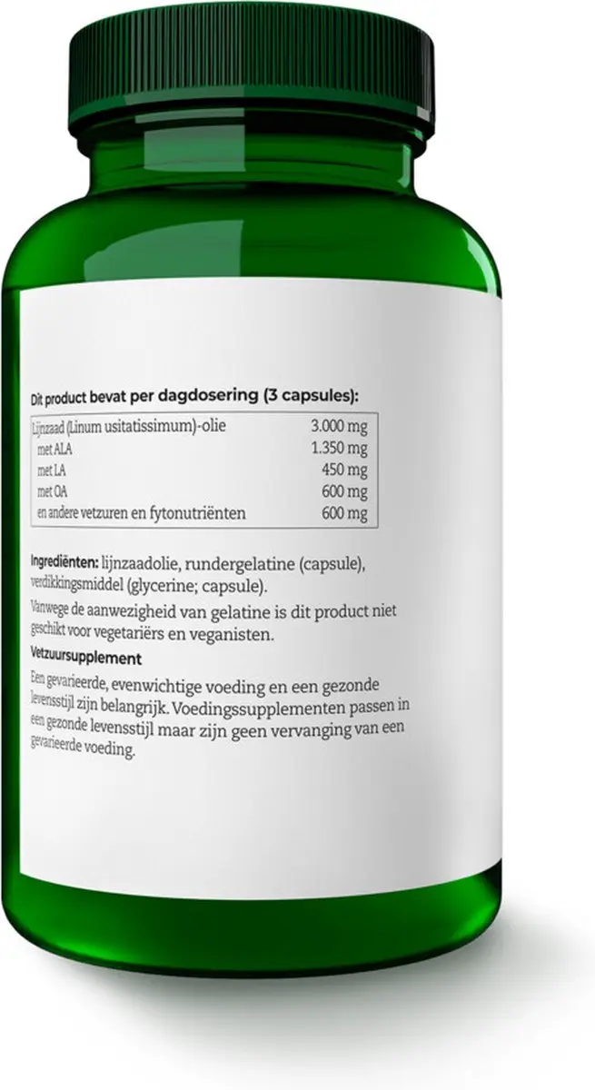 AOV Lijnzaadolie 90 Capsules - 250ml