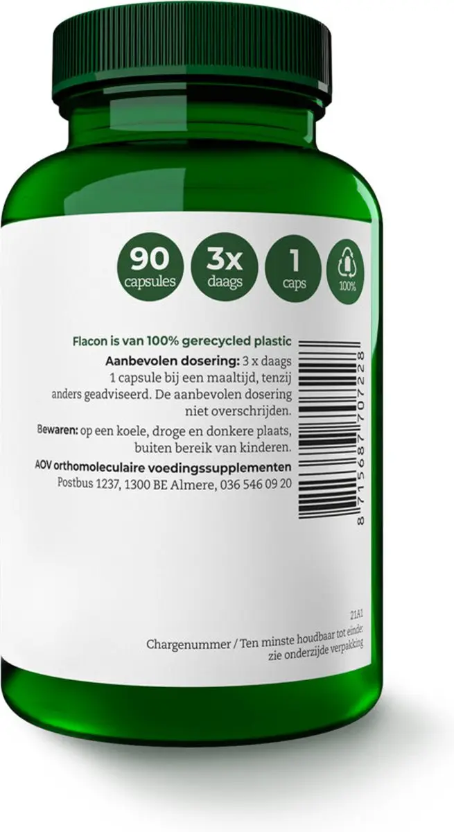 AOV Lijnzaadolie 90 Capsules - 250ml