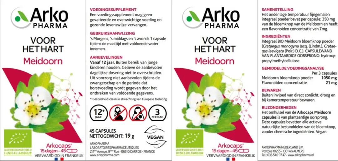 Arkopharma Meidoorn Capsules 45 Stuks