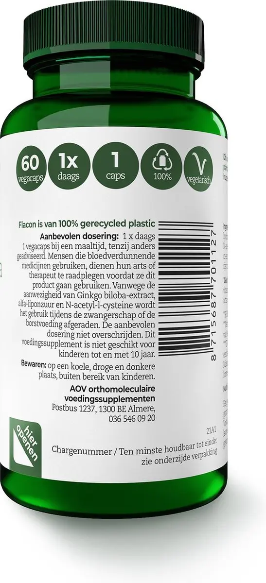 AOV 112 Multi Biotica 50+ Multivitaminen - 60 Vegacaps