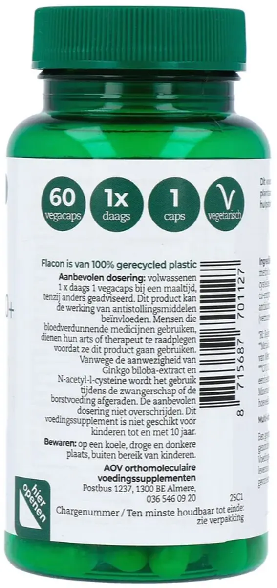 AOV 112 Multi Biotica 50+ Multivitaminen - 60 Vegacaps