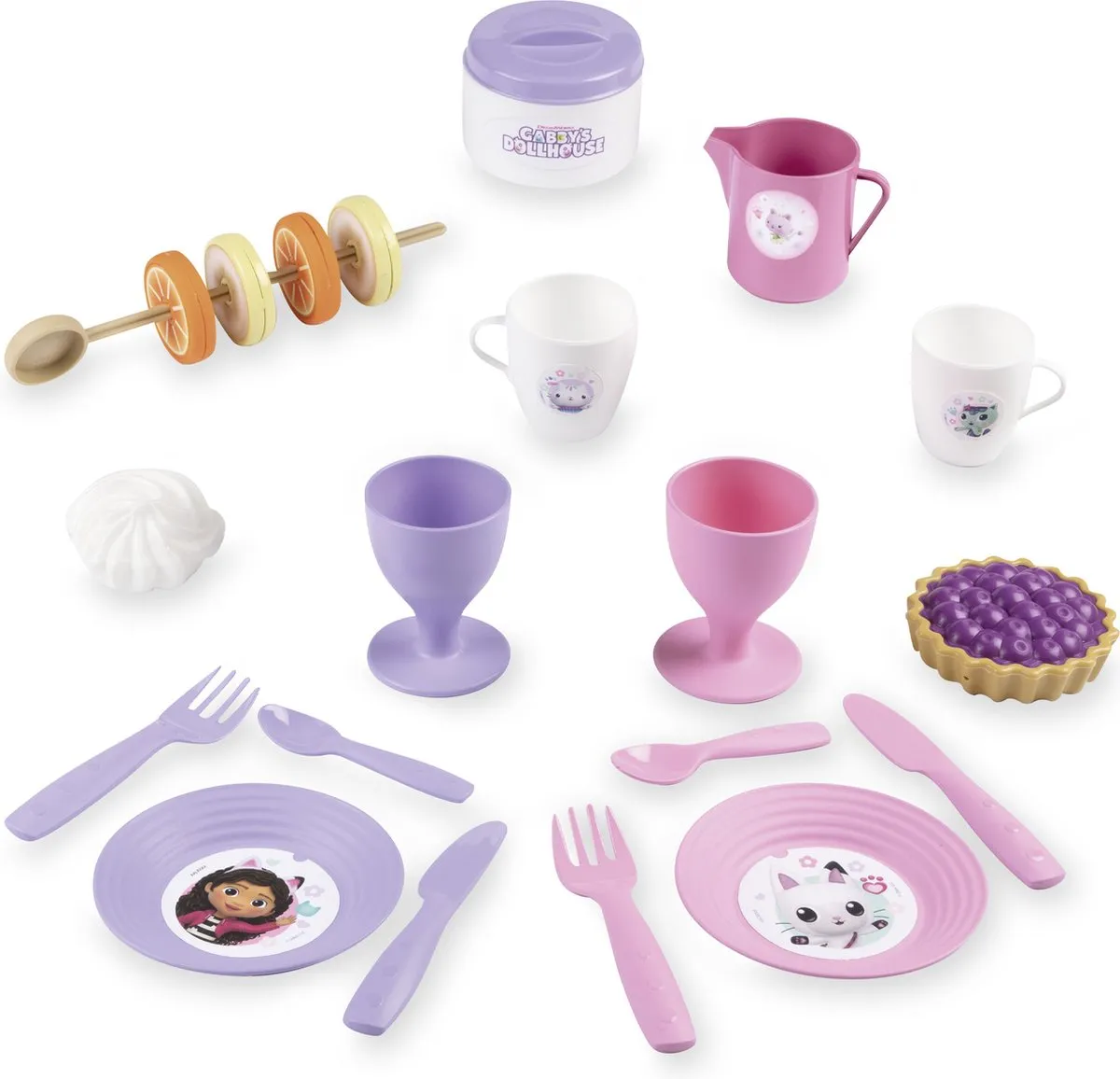 Smoby Gabby's Dollhouse Picknickmand - Blauw/ Groen/ Roze