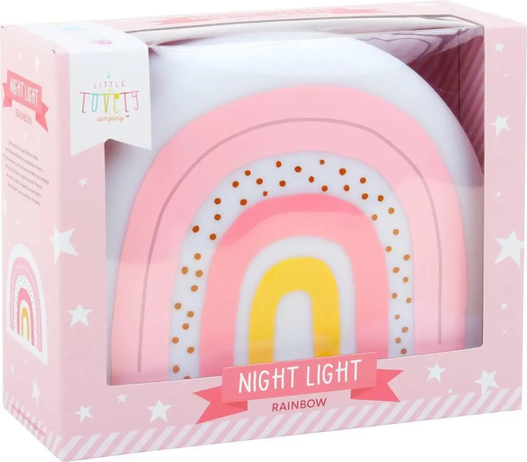 A Little Lovely Company Regenboog Nachtlamp - Wit licht