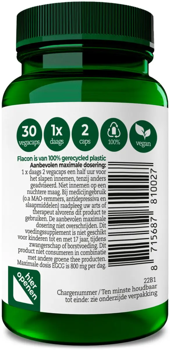 AOV Slaapnorm 1002 Vegacapsules - 30 Stuks