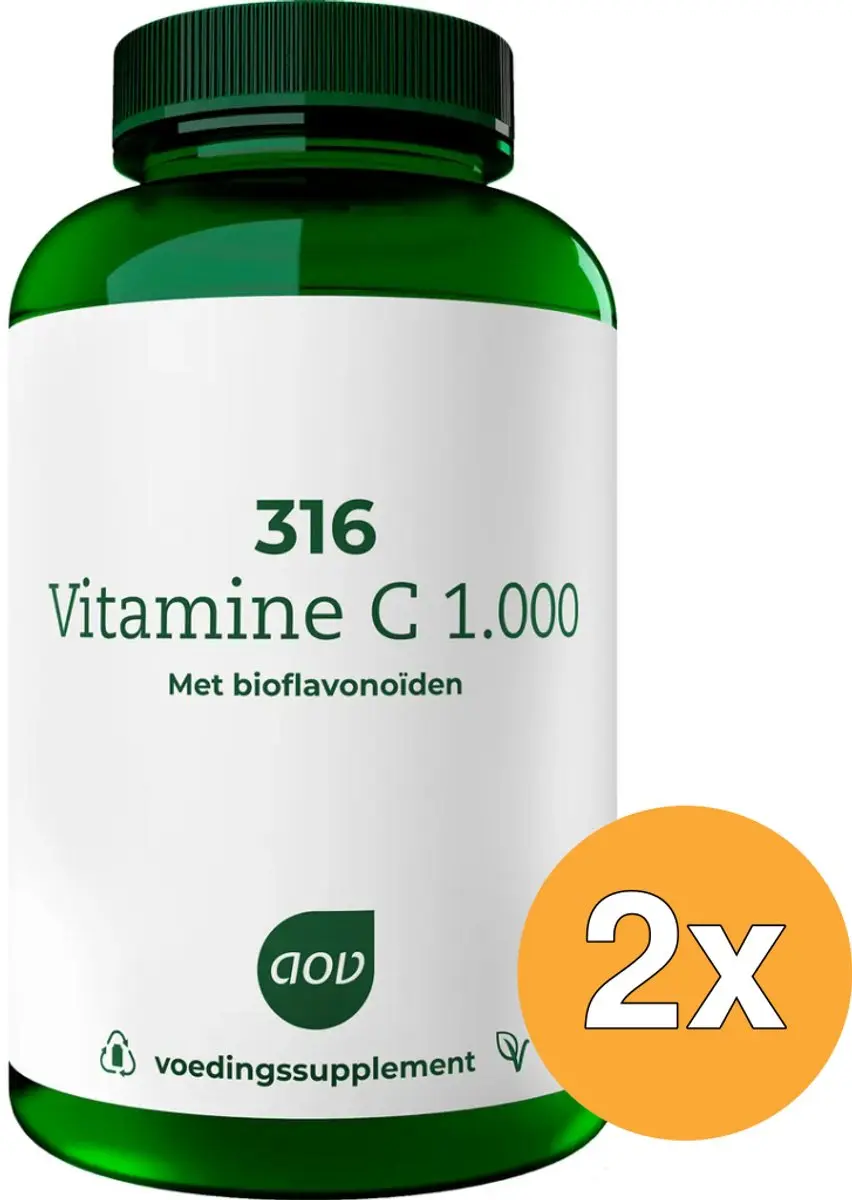 AOV Vitamine C 1000mg 360g - 2x180 Tabletten