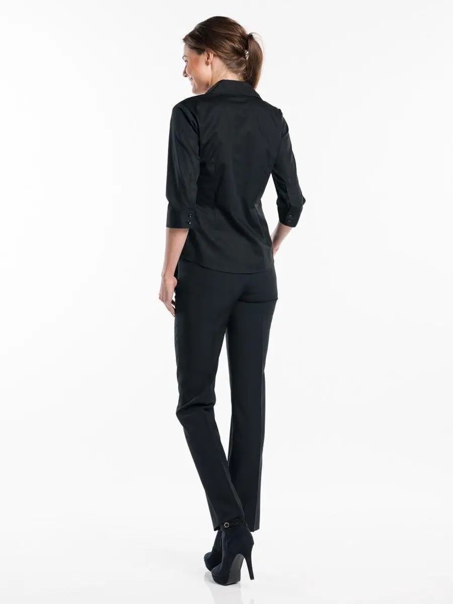 Chaud Devant Dames Blouse M - Zwart