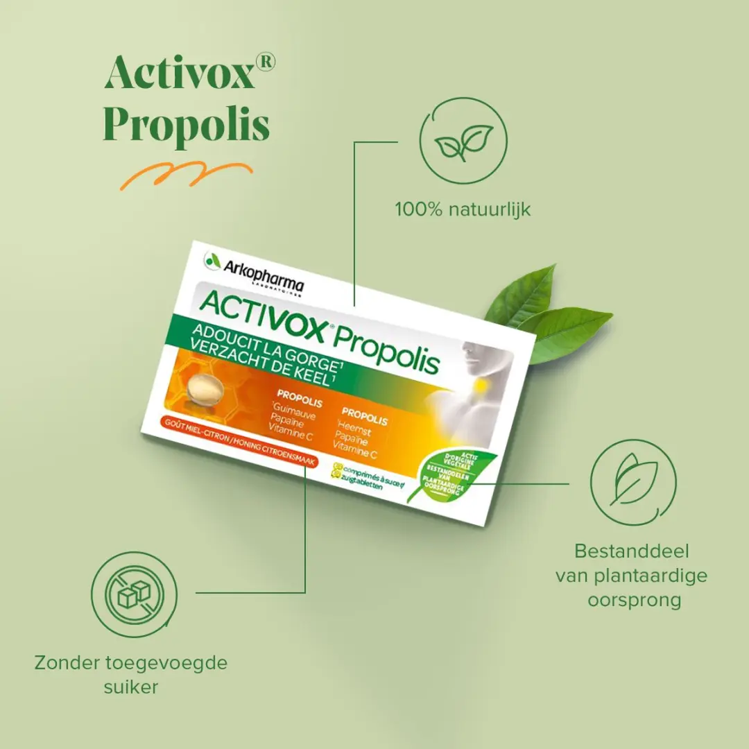 Arkopharma Activox Propolis Lutschtabletten 24 Stuks - Suikervrij