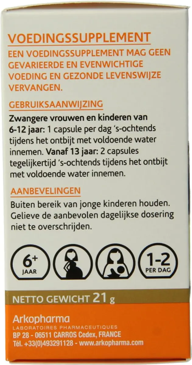 Arkocaps Gember Voedingssupplement 45 Vegicaps