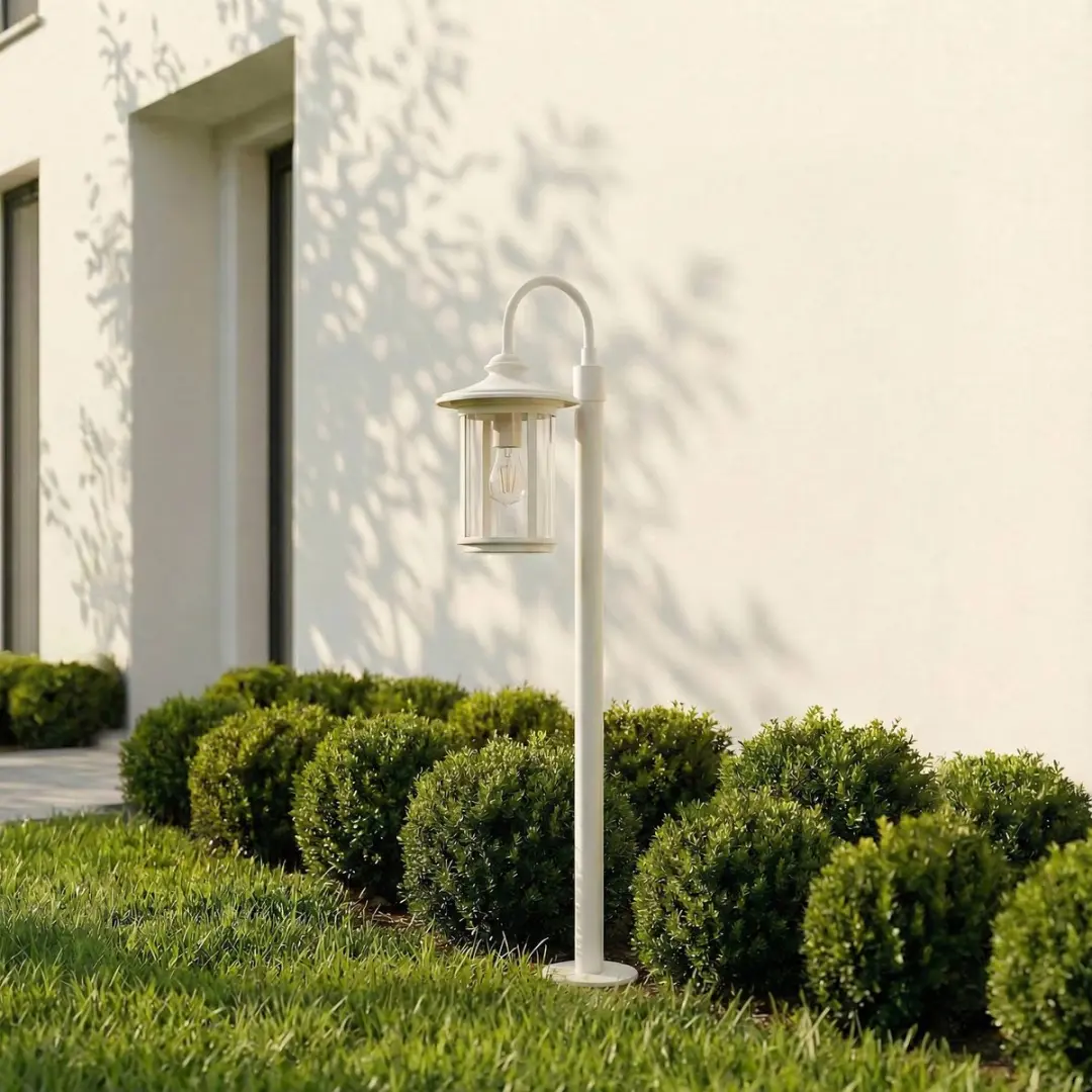 Lindby Tuinpadverlichting Aluminium Glas E27 Wit Transparant