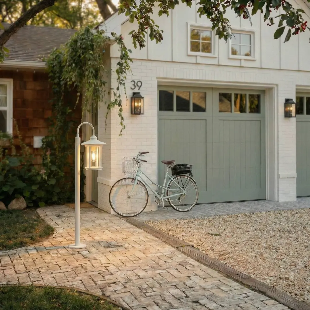Lindby Tuinpadverlichting Aluminium Glas E27 Wit Transparant