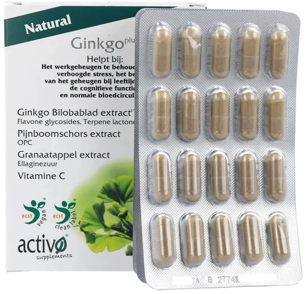 Activo Ginkgo Plus activO 60 Vegan Capsules