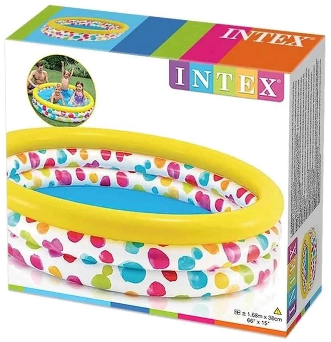 Intex Rainbow Ombre Opblaaszwembad - Ø168cm x 38cm