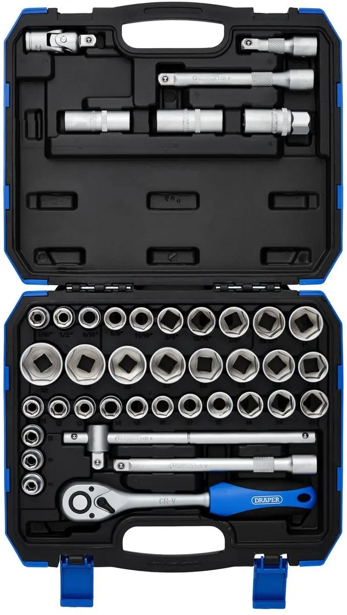 Draper 82136 Doppenset 41-delig - 1/2" inch + metrisch