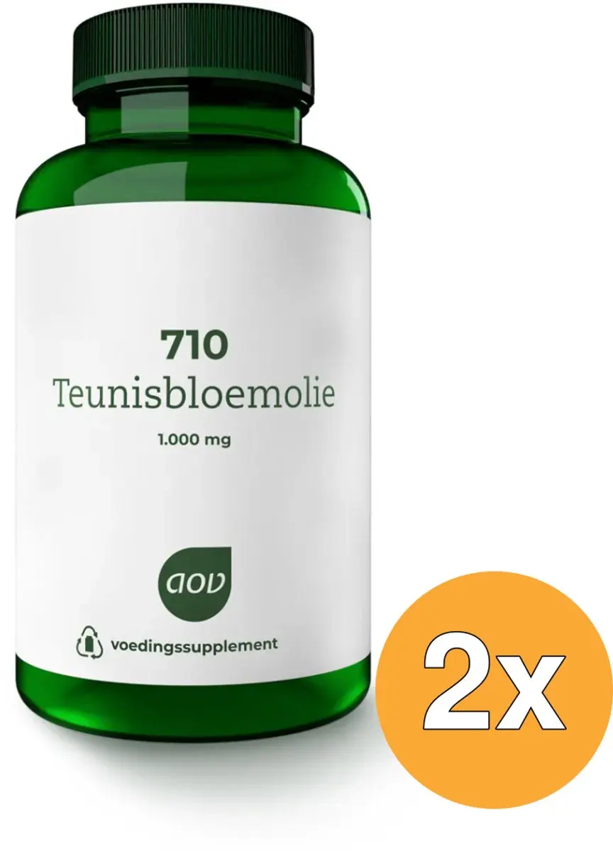 AOV Teunisbloemolie 1000mg - 120 Capsules