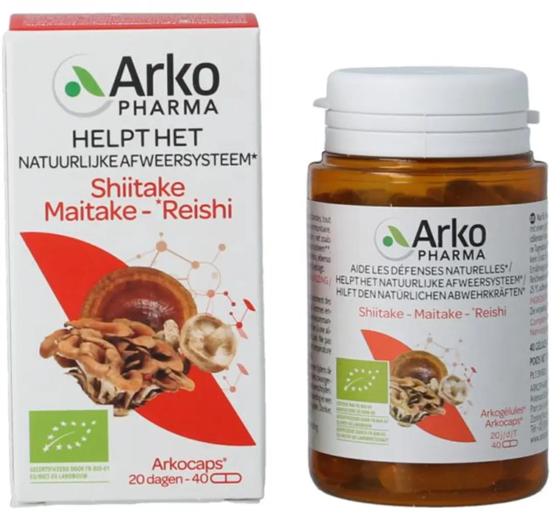 Arkocaps Reishi Shiitake Maitake Bio 40 Capsules