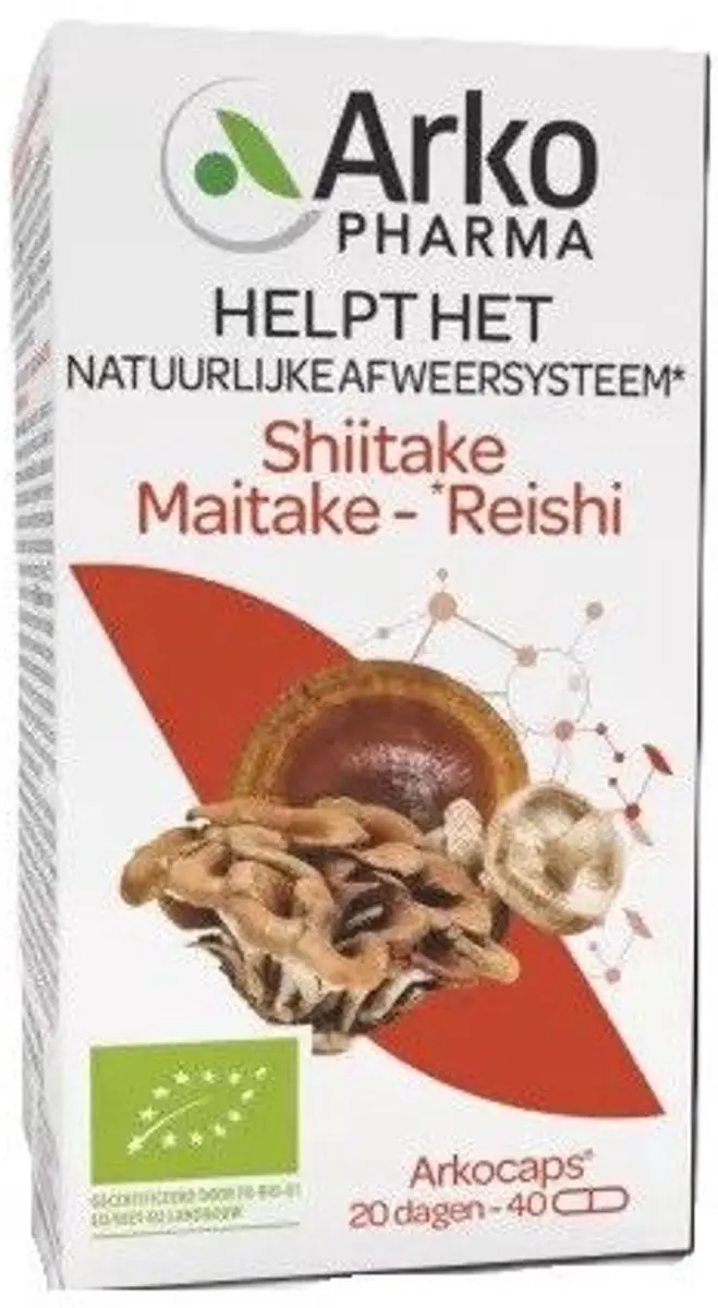 Arkocaps Reishi Shiitake Maitake Bio 40 Capsules