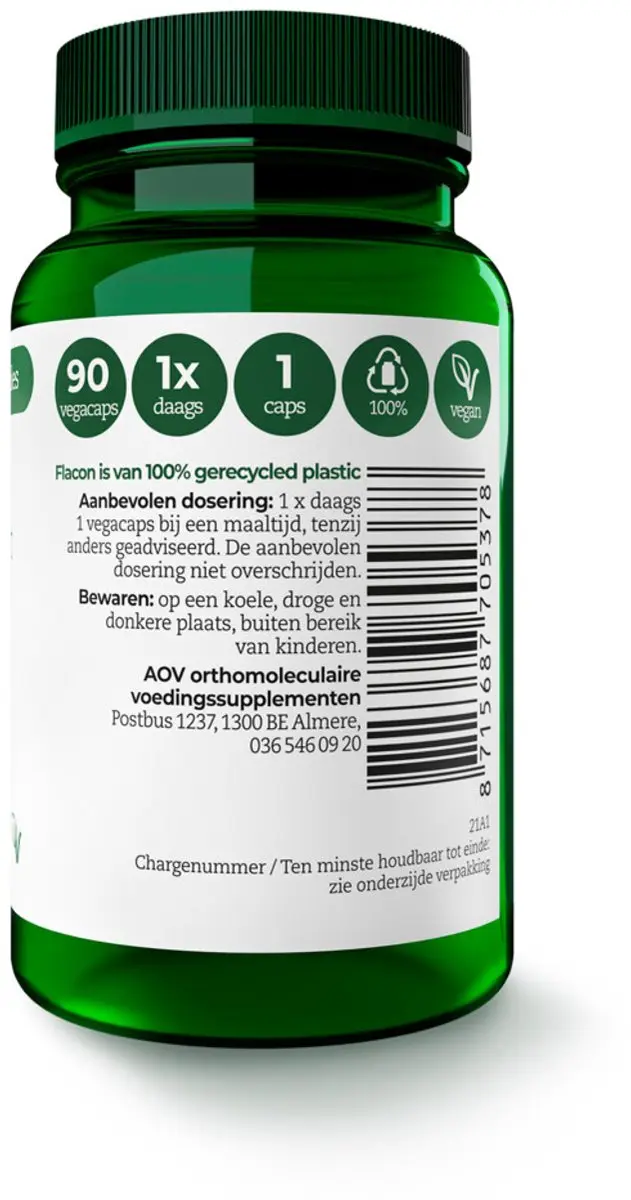 AOV Zink Citraat 25mg - 180 Capsules