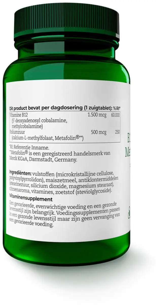 AOV B12 Adenosyl- & Methylcobalamine 120 Zuigtabletten - 2x60