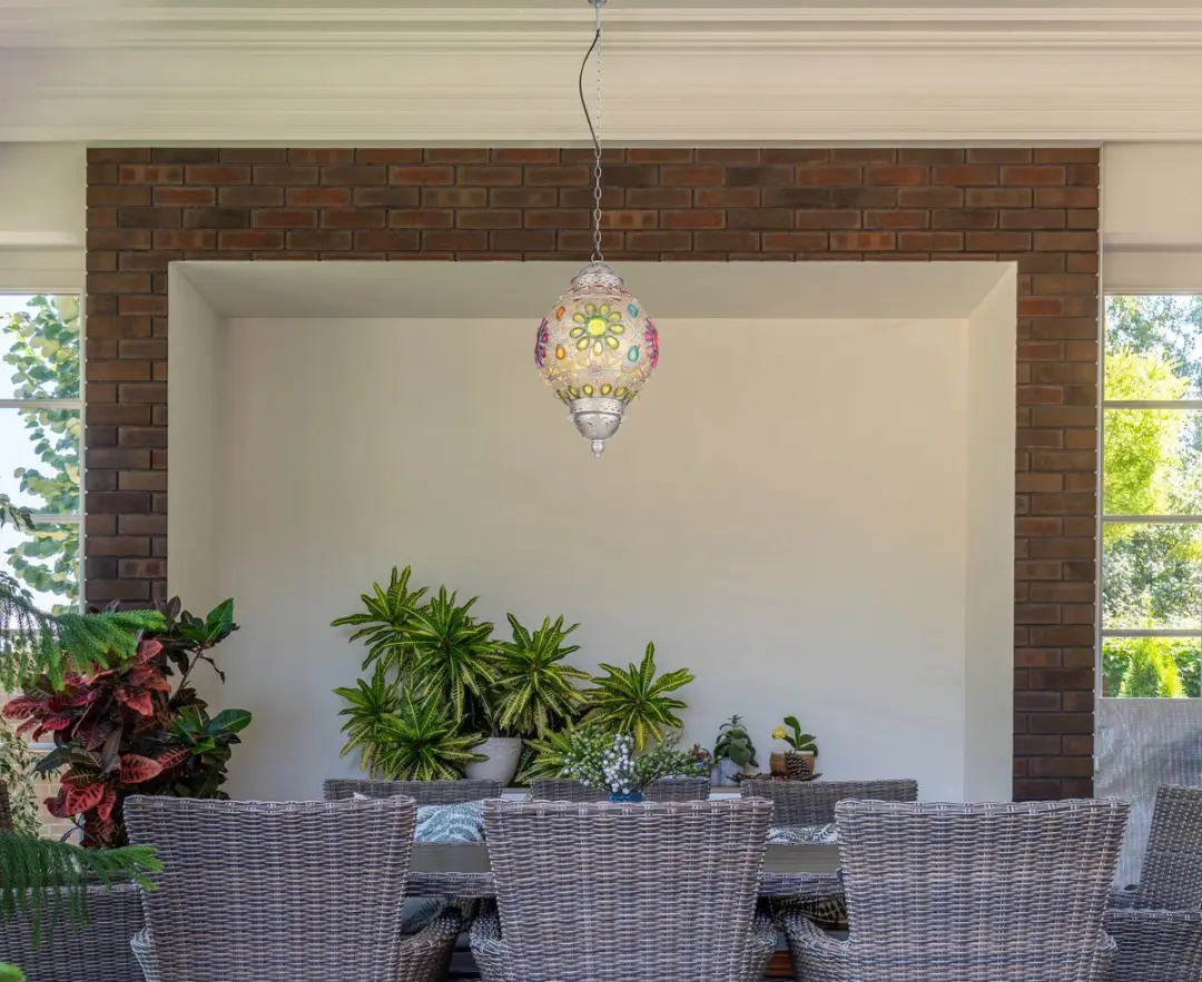 Globo Gelasius Hanglamp - Ø27cm - E27 - Zilver
